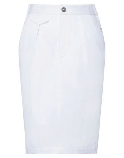 Shop Dsquared2 Woman Mini Skirt White Size 6 Cotton, Elastane