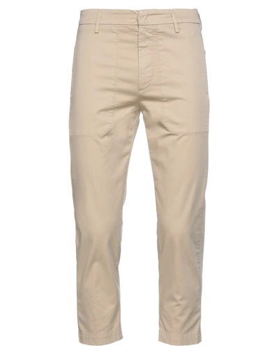 Shop Dondup Woman Pants Beige Size 29 Cotton, Elastane