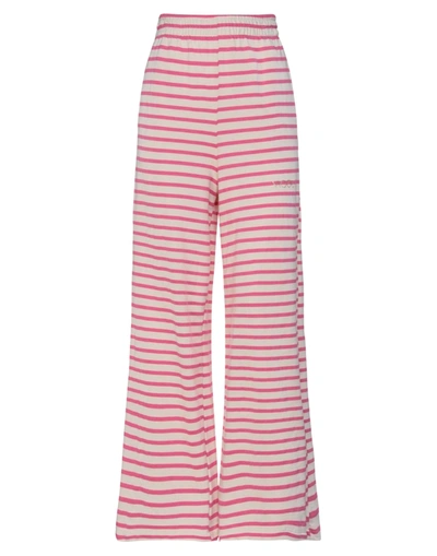Shop Vicolo Woman Pants Fuchsia Size M Cotton In Pink