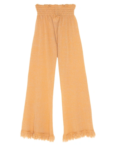 Shop Jucca Woman Pants Apricot Size L Viscose, Polyamide, Polyester In Orange