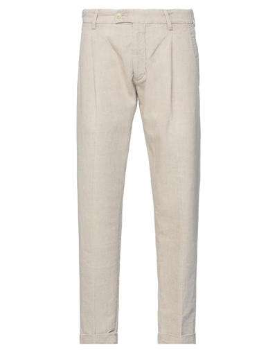 Shop Mc Denimerie Man Pants Sand Size 33 Cotton, Linen In Beige