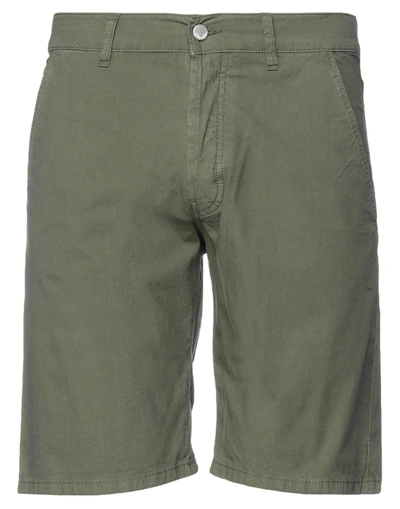 Shop Daniele Alessandrini Shorts & Bermuda Shorts In Military Green