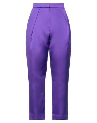 Maison Rabih Kayrouz Pants In Purple