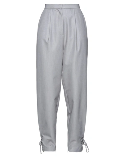 Shop Space Simona Corsellini Simona Corsellini Woman Pants Grey Size 10 Polyester, Viscose, Elastane