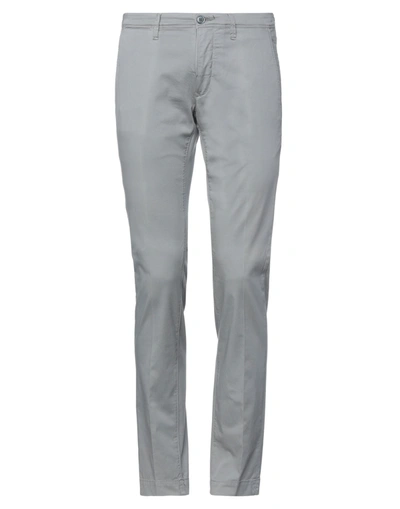 Shop Siviglia White Pants In Grey