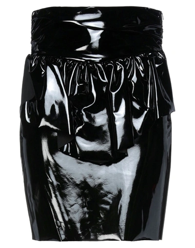 Shop Dixie Woman Mini Skirt Black Size M Polyester, Polyurethane