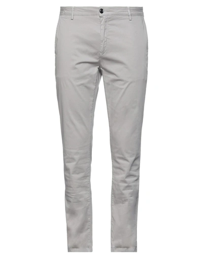 Shop Yan Simmon Man Pants Grey Size 42 Cotton, Elastane