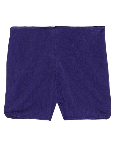 Shop Akep Woman Shorts & Bermuda Shorts Purple Size 4 Viscose