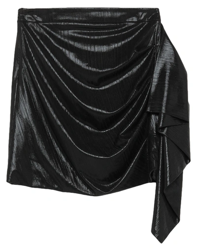 Shop Gaelle Paris Gaëlle Paris Woman Mini Skirt Black Size 6 Polyester, Elastane