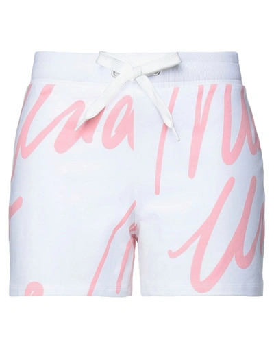 Shop Moschino Woman Shorts & Bermuda Shorts White Size M Cotton, Elastane