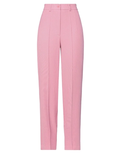 Shop Vicolo Pants In Pastel Pink