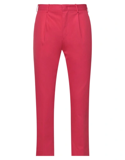 Shop Pt Torino Man Pants Fuchsia Size 36 Cotton In Pink