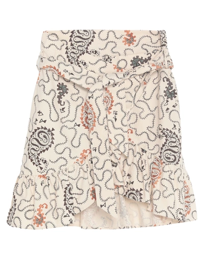 Shop Isabel Marant Étoile Marant Étoile Woman Mini Skirt Beige Size 8 Cotton