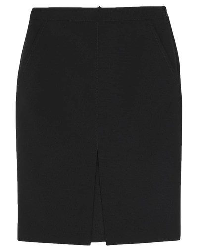 Shop Dsquared2 Woman Midi Skirt Black Size 6 Virgin Wool, Elastane