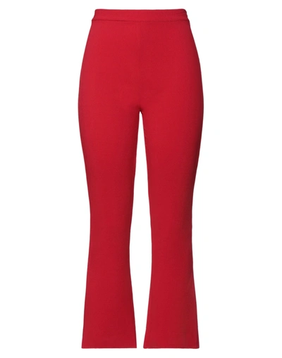 Shop Akep Woman Pants Red Size 6 Polyester, Elastane