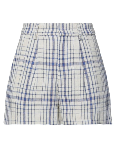 Shop Isabel Marant Étoile Marant Étoile Woman Shorts & Bermuda Shorts Blue Size 6 Linen