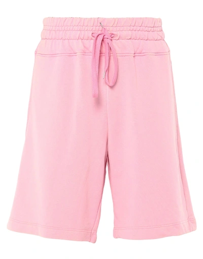 Shop Family First Milano Man Shorts & Bermuda Shorts Pink Size L Cotton