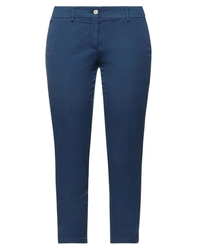 Shop Siviglia Woman Pants Midnight Blue Size 32 Cotton, Elastane