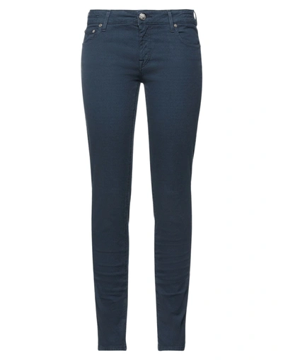 Jacob Cohёn Woman Pants Midnight Blue Size 27 Cotton, Elastane In Blue