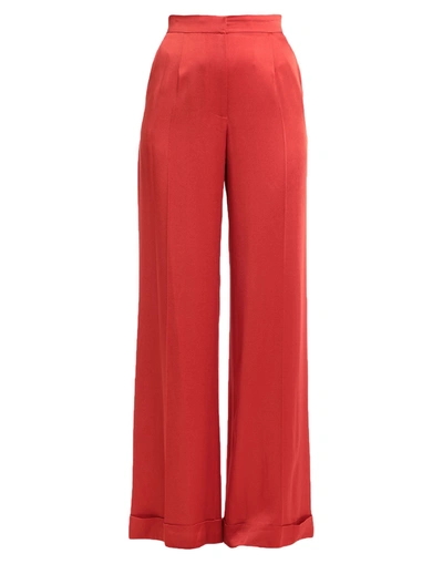 Shop Monse Pants In Red