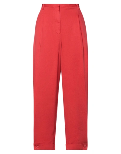 Shop Ter Et Bantine Woman Pants Red Size 10 Cotton, Elastane