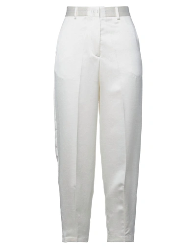 Shop Brian Dales Woman Pants Ivory Size 4 Polyester In White