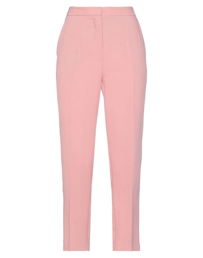 Shop Katia Giannini Pants In Salmon Pink