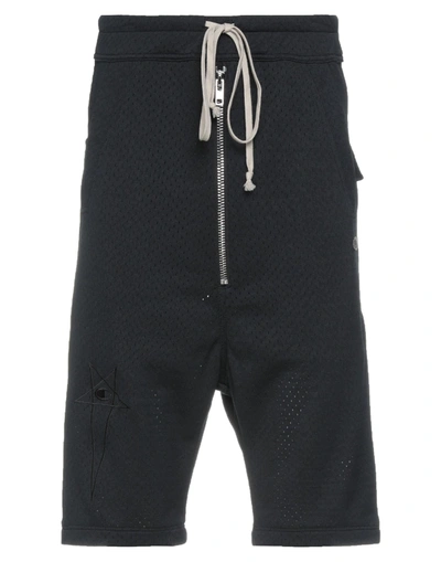 Shop Rick Owens X Champion Man Shorts & Bermuda Shorts Black Size Xs Polyester