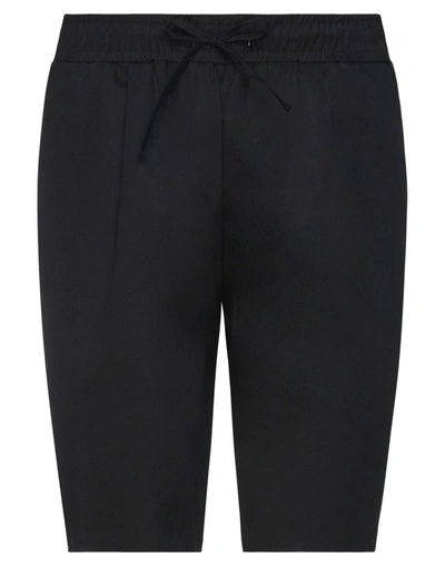 Shop Family First Milano Man Shorts & Bermuda Shorts Black Size Xxl Cotton