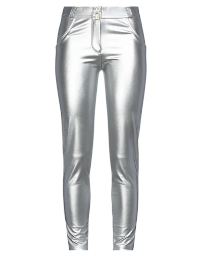 Shop Freddy Wr. Up Woman Pants Silver Size Xs Polyester, Elastane