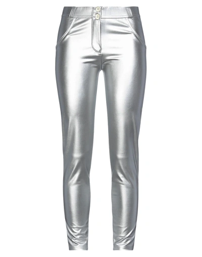 Freddy Wr. Up Woman Pants Silver Size Xs Polyester, Elastane In Silver