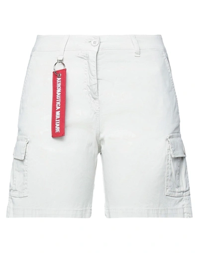 Shop Aeronautica Militare Shorts & Bermuda Shorts In Light Grey