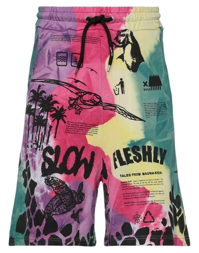 Shop Mauna Kea Man Shorts & Bermuda Shorts Fuchsia Size S Cotton In Pink