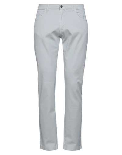 Shop Les Copains Man Pants Light Grey Size 38 Cotton, Elastane