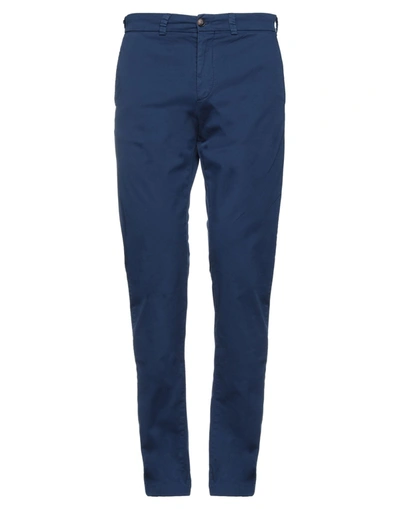 Shop Henry Cotton's Pants In Blue