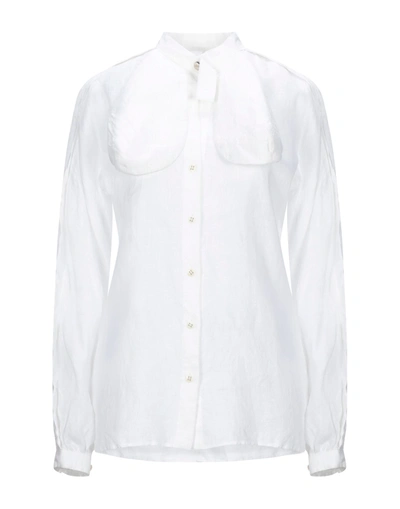 Shop Andreas Kronthaler X Vivienne Westwood Woman Shirt White Size 6 Linen