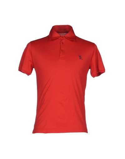 Shop Billionaire Polo Shirts In Red