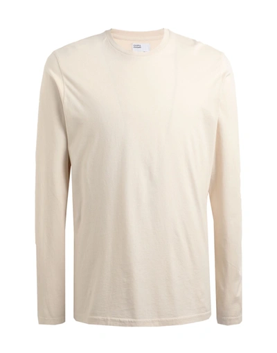 Shop Colorful Standard T-shirts In Beige