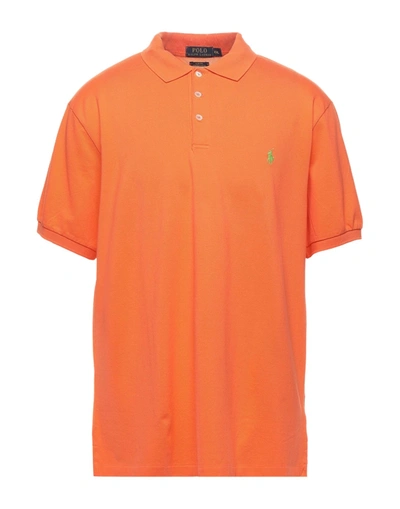 Shop Polo Ralph Lauren Polo Shirts In Orange