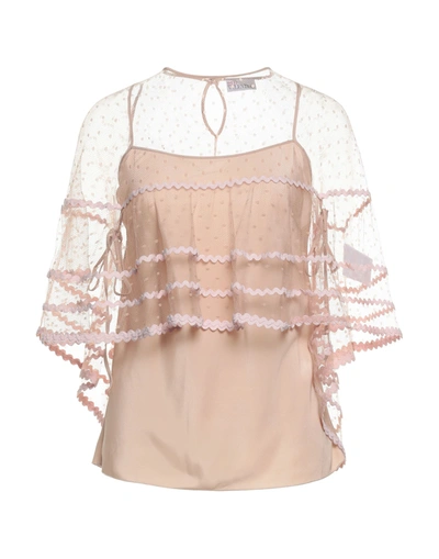 Shop Red Valentino Woman Top Blush Size 4 Polyester In Pink