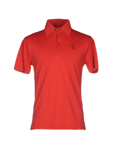 Shop Billionaire Polo Shirts In Red