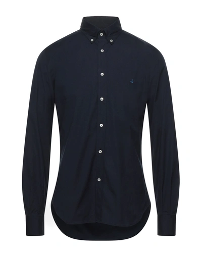 Shop Brooksfield Shirts In Blue