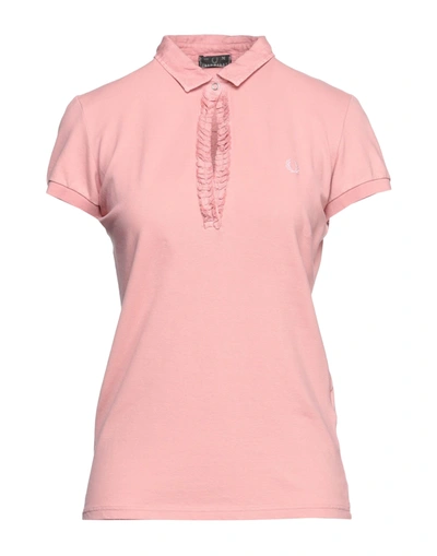 Shop Fred Perry Polo Shirts In Blush