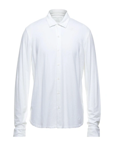 Shop Majestic Filatures Man Shirt White Size M Cotton, Elastane