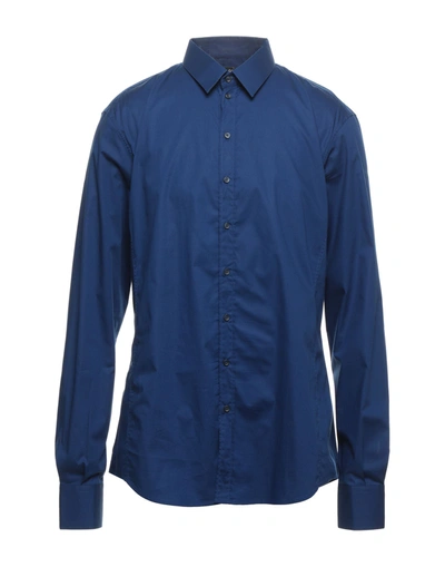 Shop Dolce & Gabbana Shirts In Bright Blue