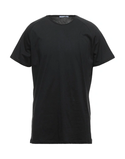 Shop Daniele Alessandrini Man T-shirt Black Size M Cotton
