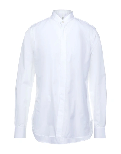 Shop Saint Laurent Man Shirt White Size 16 Cotton