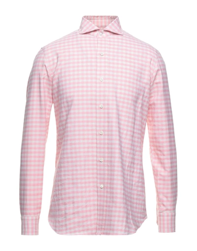 Shop Salvatore Piccolo Shirts In Pink