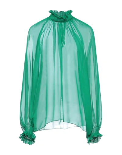 Shop Imperial Woman Top Green Size M Polyester