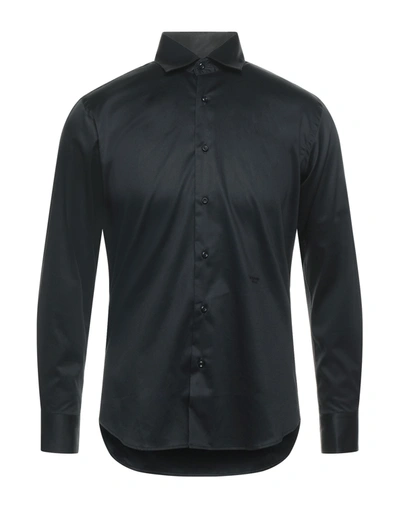 Shop Scervino Street Ermanno Scervino Man Shirt Black Size 17 ½ Cotton, Lyocell